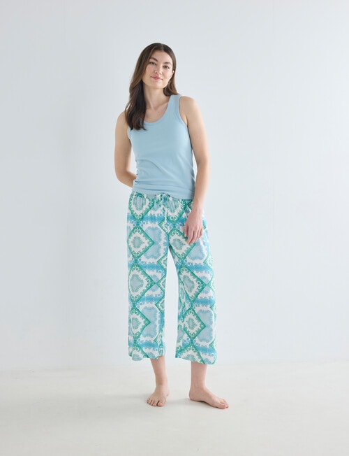 Whistle Sleep Shelf Bra Tank, Aqua product photo View 03 L