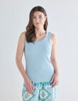 Whistle Sleep Shelf Bra Tank, Aqua product photo View 04 S