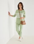 Ella J Bateau Jumper, Lime & White product photo View 03 S