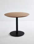 Haven Furniture Orbit Dining Table 90cm, Brown/Black product photo