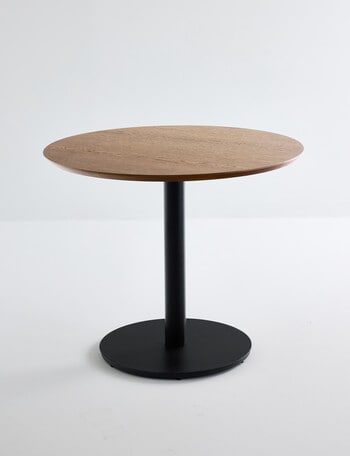 Haven Furniture Orbit Dining Table 90cm, Brown/Black product photo