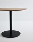Haven Furniture Orbit Dining Table 90cm, Brown/Black product photo View 03 S