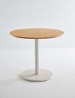 Haven Furniture Orbit Dining Table 90cm, Natural/Alabaster product photo