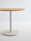 Haven Furniture Orbit Dining Table 90cm, Natural/Alabaster product photo View 03 S