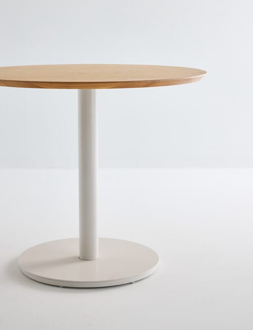 Haven Furniture Orbit Dining Table 90cm, Natural/Alabaster product photo View 03 L