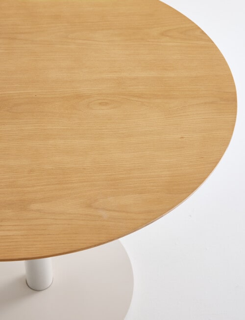 Haven Furniture Orbit Dining Table 90cm, Natural/Alabaster product photo View 04 L