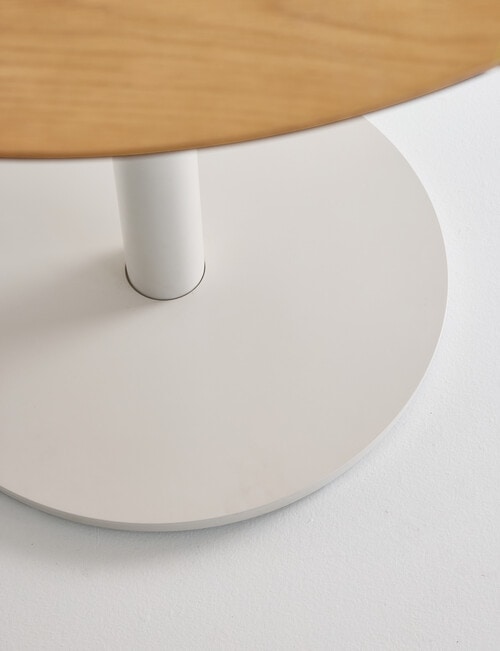 Haven Furniture Orbit Dining Table 90cm, Natural/Alabaster product photo View 05 L