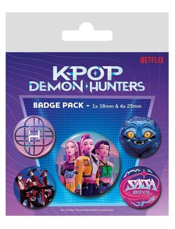KPop Demon Hunters Badge, 5-Pack product photo