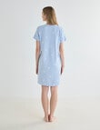Zest Sleep Butterfly T-Shirt Nightie, Pale Blue, 8-22 product photo View 02 S