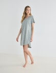 Zest Sleep Spot T-Shirt Nightie, Sage Marle, 8-22 product photo