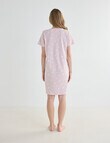 Zest Sleep Daisy T-Shirt Nightie, Pale Pink, 8-22 product photo View 02 S