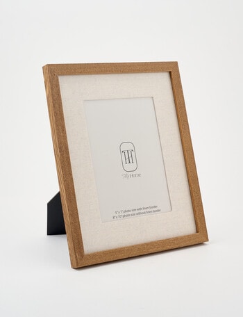 Tilly Home Wooden & Linen Photo Frame, 8x10/5x7in product photo