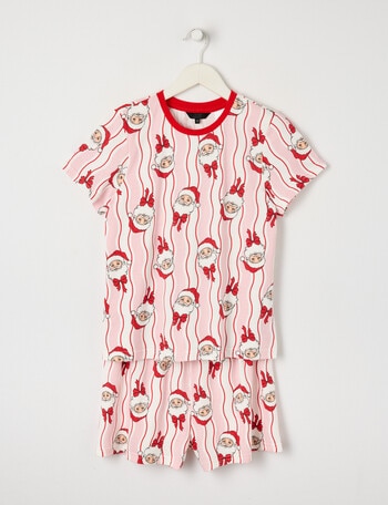 Sleep Squad Christmas Knit PJ Set, Santa Wave, 10-16 product photo