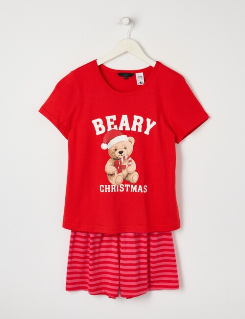 Sleep Squad Christmas Knit PJ Set, Beary Christmas, 10-16 product photo