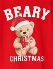 Sleep Squad Christmas Knit PJ Set, Beary Christmas, 10-16 product photo View 02 S
