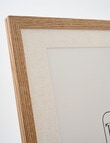 Tilly Home Wooden & Linen Photo Frame, 11x14in/A4 product photo View 03 S