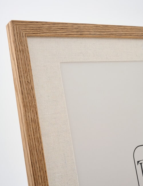 Tilly Home Wooden & Linen Photo Frame, 11x14in/A4 product photo View 03 L