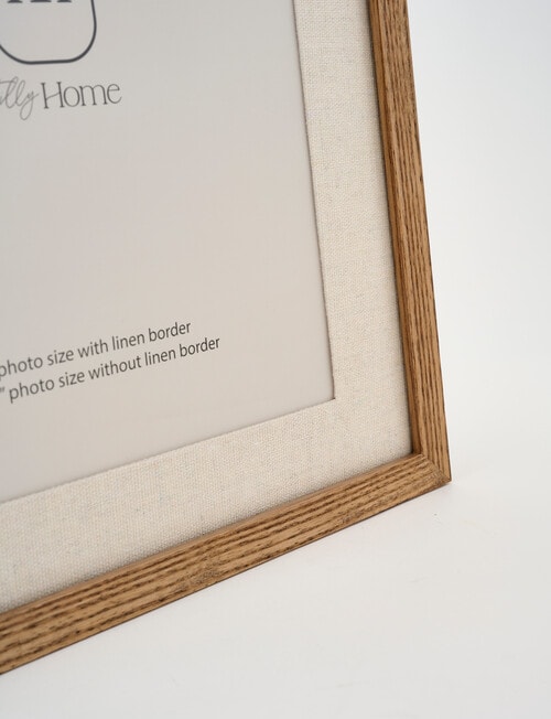 Tilly Home Wooden & Linen Photo Frame, 11x14in/A4 product photo View 04 L