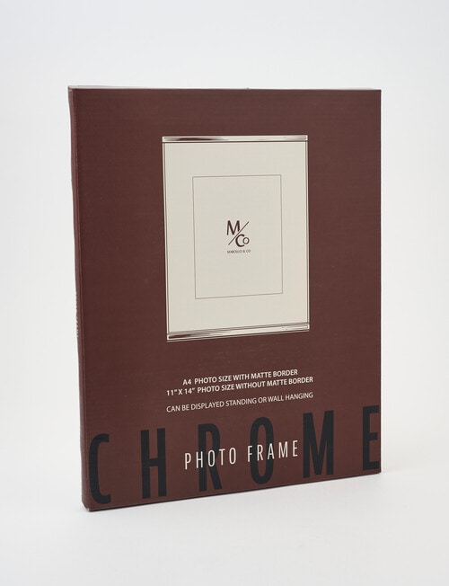M&Co Polished Metal Photo Frame, 11x14in/A4 product photo View 02 L