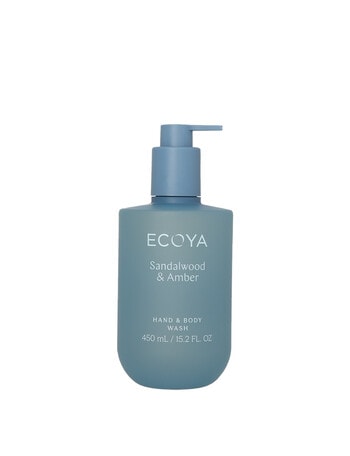 Ecoya Hand & Body Wash, Sandalwood & Amber, 450ml product photo