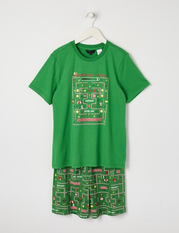 Sleep Squad Christmas Knit PJ Set, Christmas Loading, 10-16 product photo