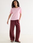 Zest Essential Linen Wide Leg Pant, Boysenberry product photo View 03 S
