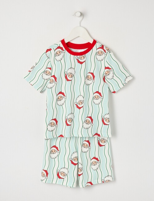 Sleep Mode Christmas Knit PJ Set, Santa Wave, 2-8 product photo