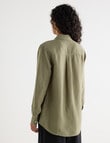 Zest Essential Linen Long Sleeve Shirt, Caper product photo View 02 S