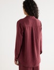 Zest Essential Linen Long Sleeve Shirt, Boysenberry product photo View 02 S