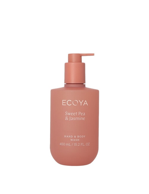 Ecoya Hand & Body Wash, Sweet Pea & Jasmine, 450ml product photo