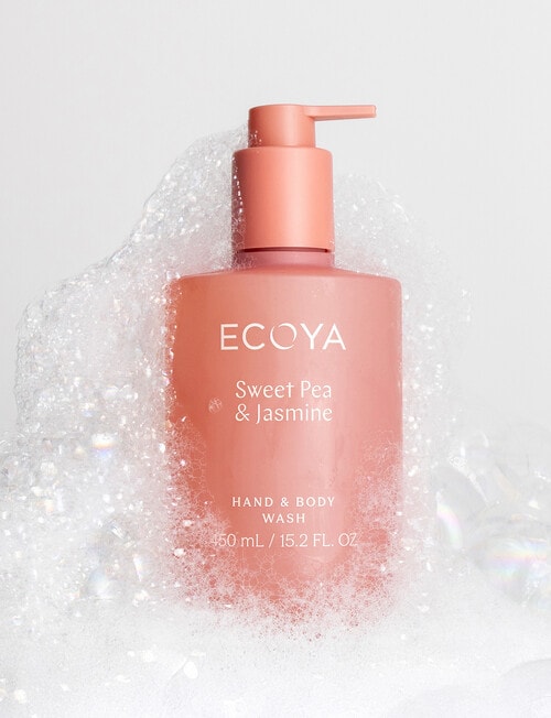 Ecoya Hand & Body Wash, Sweet Pea & Jasmine, 450ml product photo View 03 L