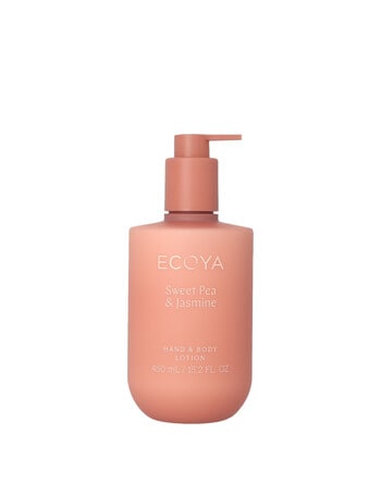Ecoya Hand & Body Lotion, Sweet Pea & Jasmine, 450ml product photo