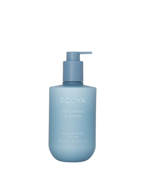 Ecoya Hand & Body Lotion, Sandalwood & Amber, 450ml product photo