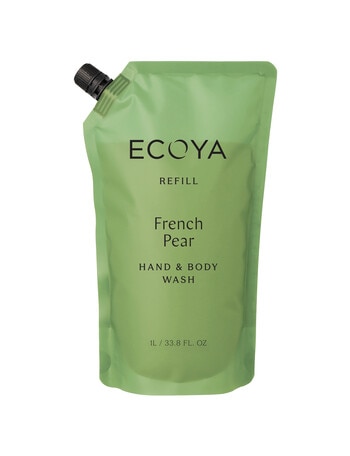 Ecoya Hand & Body Wash Refill, French Pear, 1L product photo