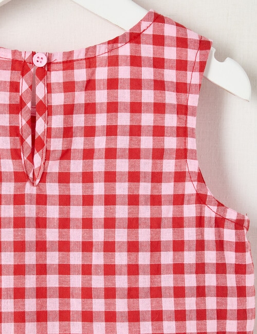 Mac & Ellie Peplum Top, Pink & Red product photo View 03 L