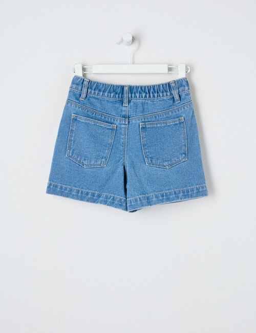 Mac & Ellie Heart Pocket Denim Skort, Mid Blue product photo View 02 L