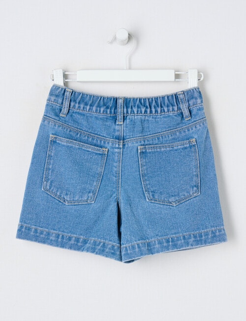 Mac & Ellie Heart Pocket Denim Skort, Mid Blue product photo View 02 L