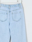 Mac & Ellie Frill Wide Leg Jean, Light Blue product photo View 02 S