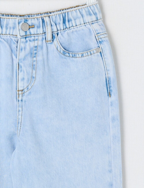 Mac & Ellie Frill Wide Leg Jean, Light Blue product photo View 03 L