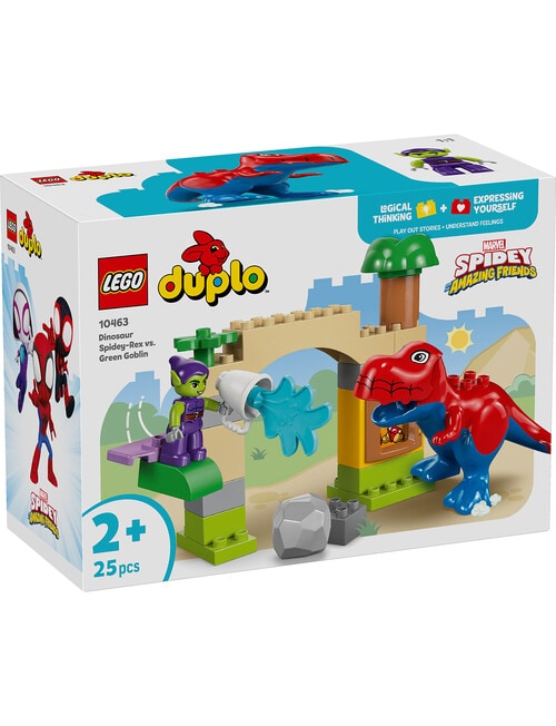 LEGO DUPLO Disney Dinosaur Spidey-Rex Vs. Green Goblin, 10463 product photo View 02 L
