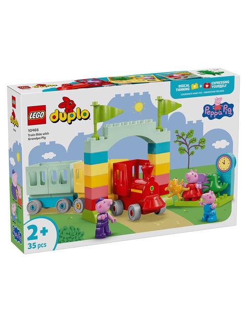 LEGO DUPLO Peppa Pig Train Ride With Grandpa Pig, 10466 product photo View 02 L