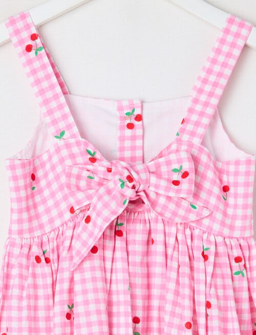 Mac & Ellie Cherries Button Front Dress, Light Pink product photo View 03 L