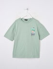 No Issue Stay Ground Short Sleeve Box Fit Tee, Moss product photo