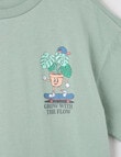 No Issue Stay Ground Short Sleeve Box Fit Tee, Moss product photo View 02 S