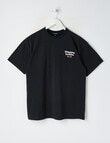No Issue Okayama Box Fit Short Sleeve Tee, Black product photo