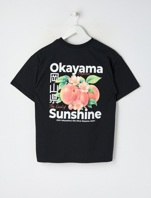 No Issue Okayama Box Fit Short Sleeve Tee, Black product photo View 02 L