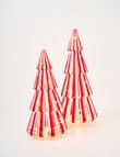 Christmas Shop LED Striped Glass Tree Decor, Small product photo View 05 S
