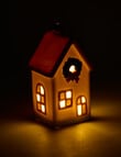 Christmas Shop LED Ceramic Townhouse, Medium, Blush product photo View 03 S