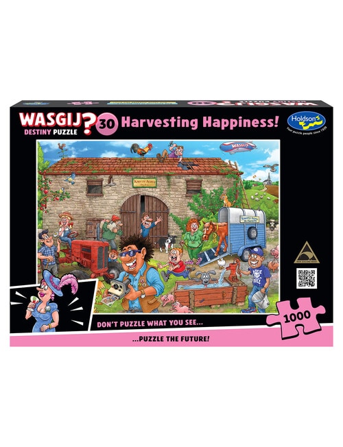 Wasgij Destiny #30 1000 Pieces Jigsaw, Harvesting Happiness product photo