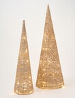 Christmas Shop LED Woven Gold Tree Decor, Large product photo View 06 S